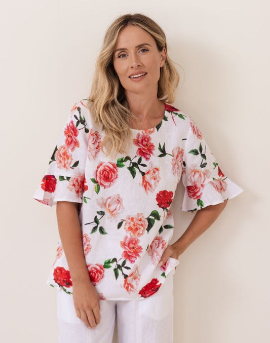 Rose Flutter Blouse
