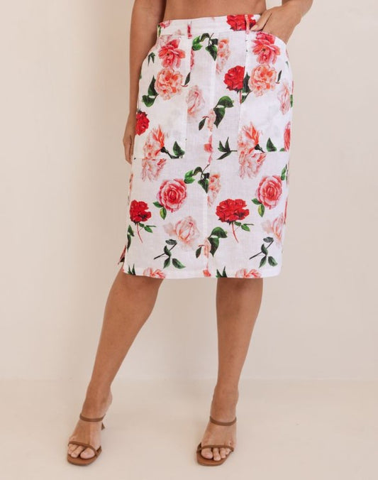 Linen Rose skirt