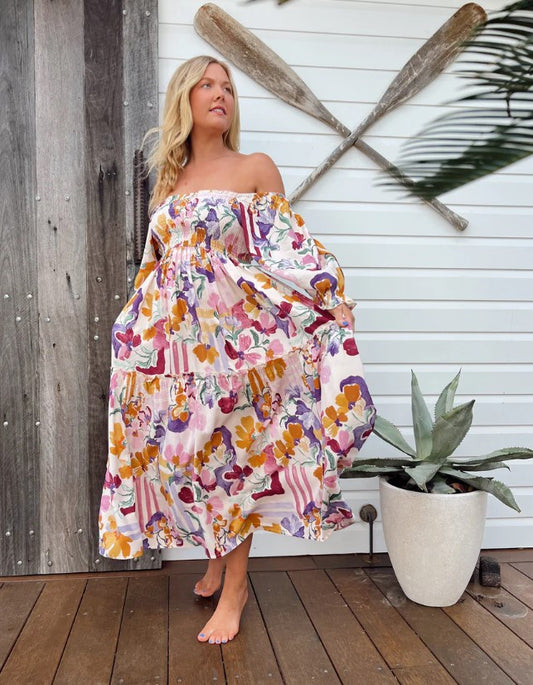 Sweet Lilly Print Tuli dress