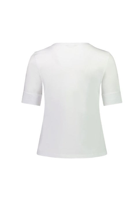 Vassalli V neck white Top