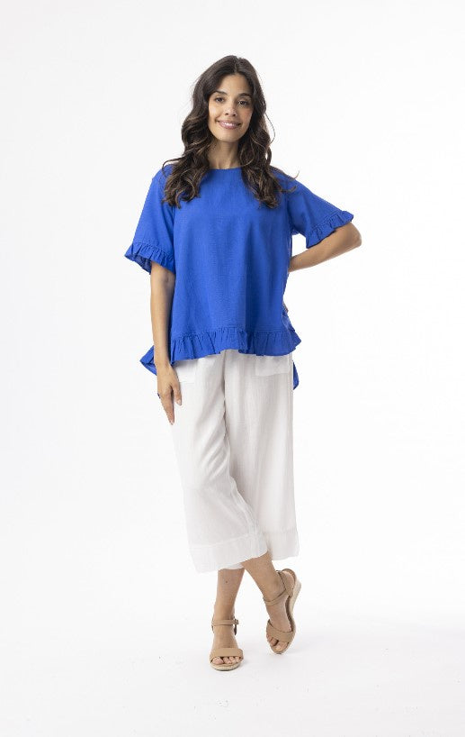 Cotton Electric Blue blouse
