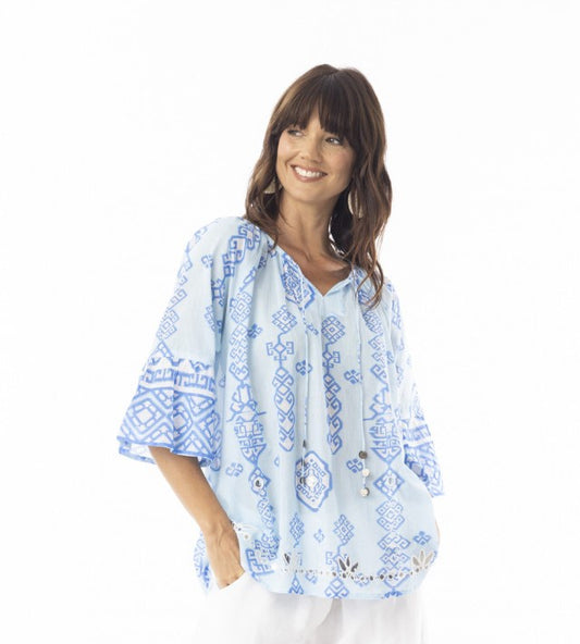 Carla Blue Top
