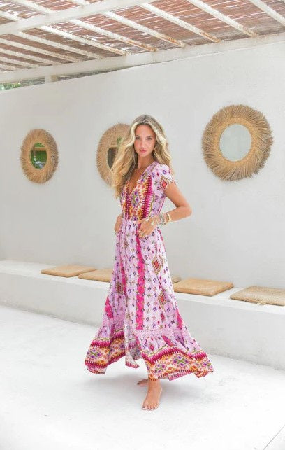 LOST TRIBE Print Carmen Maxi