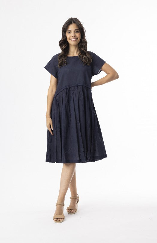 Navy cotton Essential dress