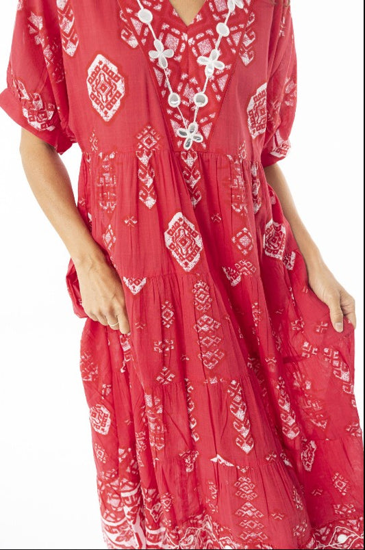 Carly Maxi Red Xmas dress