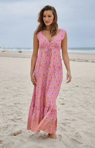 Rosewater Print Esmie Maxi Dress