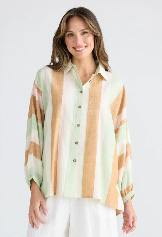 Milano Melon stripe shirt
