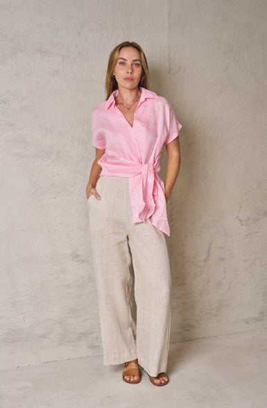 Pink Baker Cotton Shirt