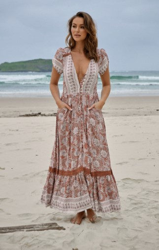 Indah Carmen Maxi dress