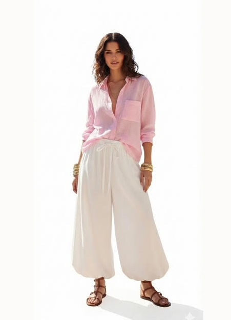 JG Pink linen shirt