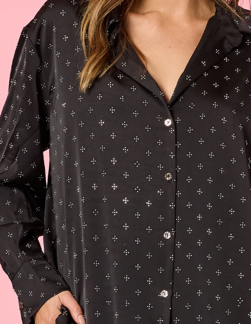 GS Glimmer shirt Black