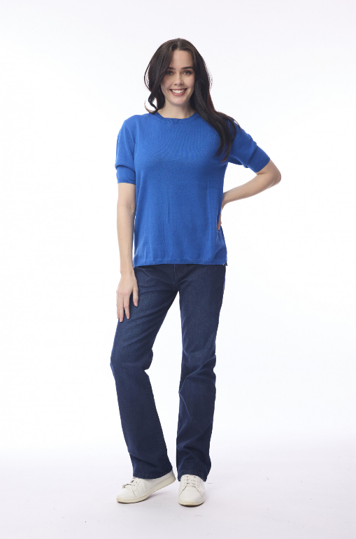 Oreintique  Blue Knit Tee