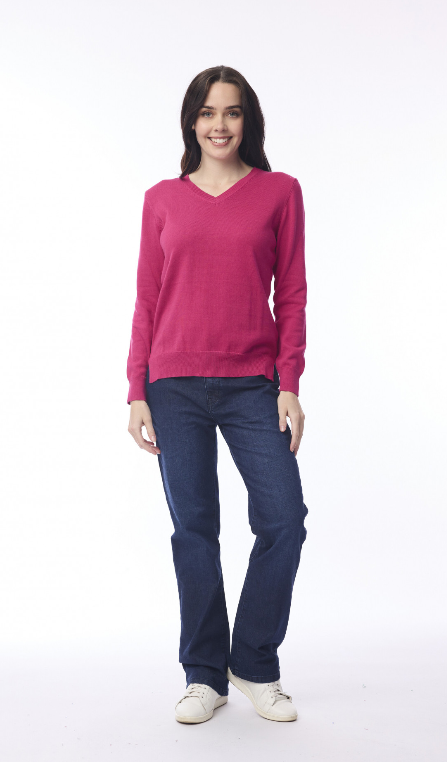 Hot Pink Long sleeve Knit