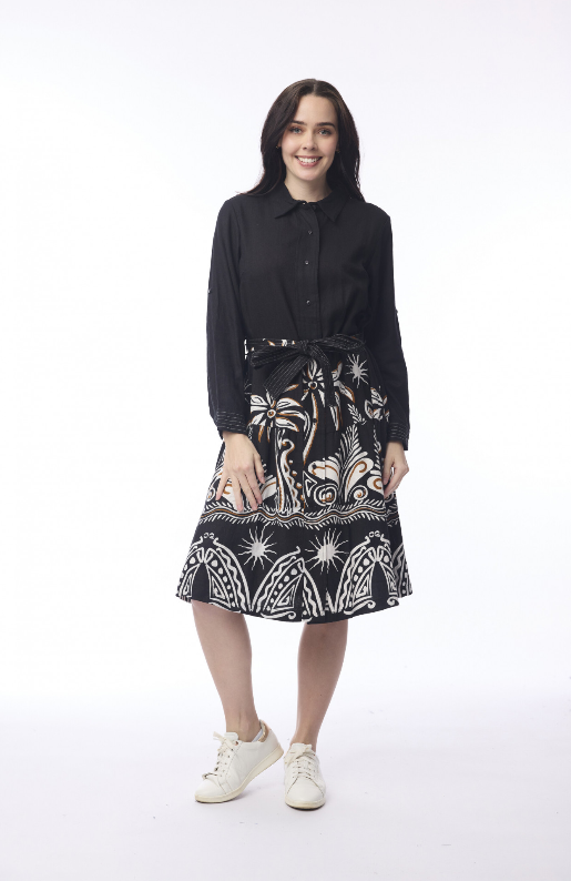 Indus dress Waist tie dress