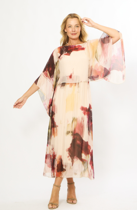 Silk Wine Dress