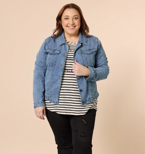 Retro Cotton Denim Jacket