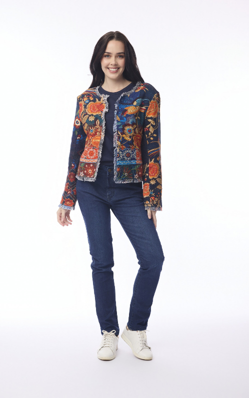 Oreintique  Navy/orange jacket
