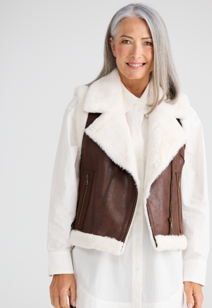 Alba Dark Brown Vest