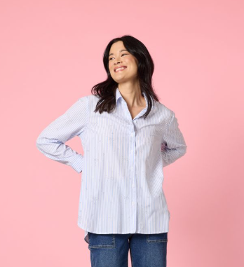 GS Tiffany stripe sparkle shirt