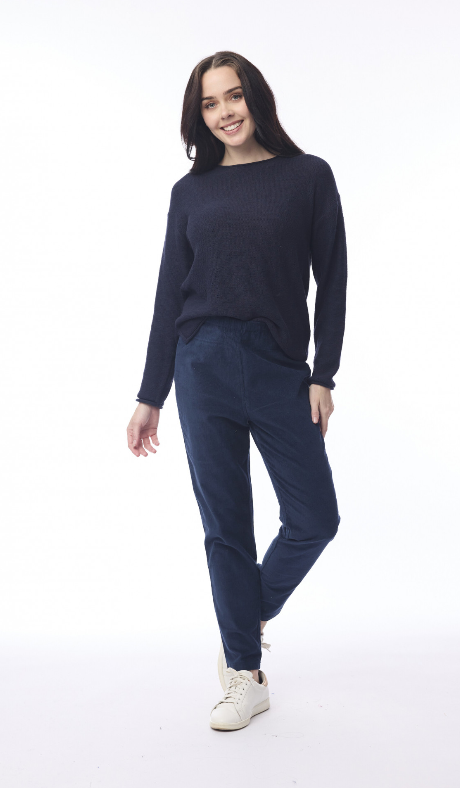 Jeggings Cord Navy Pants