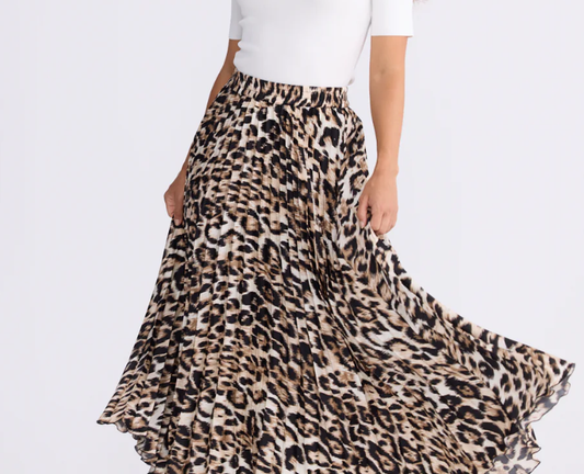 Savannah Print Pleated skirt