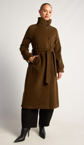 Faux Chocolate Coat