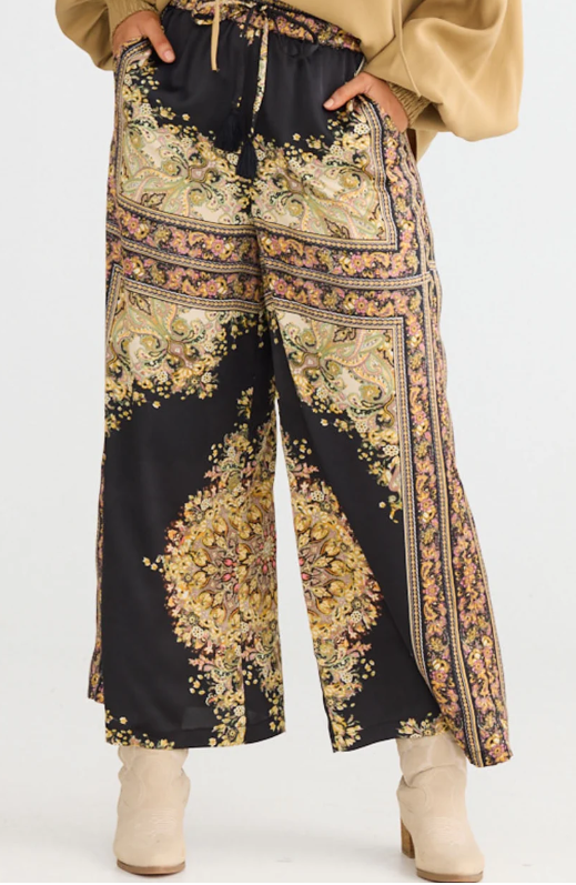 Freedom Pants Black paisley