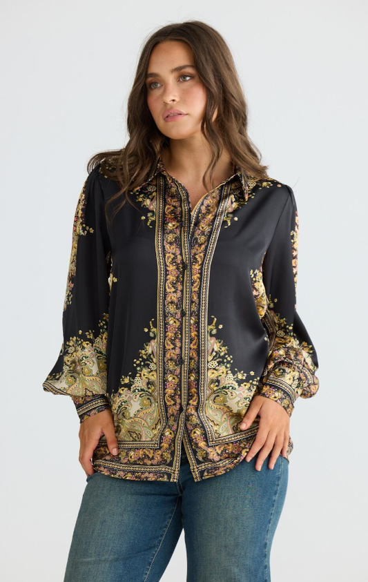 Black Paisley Rune shirt