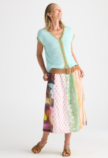 ZP Pattern Clash Skirt