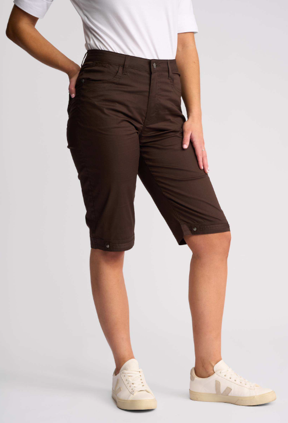 Poplin chocolate shorts