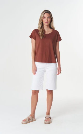 GC Everyday choc cotton tee