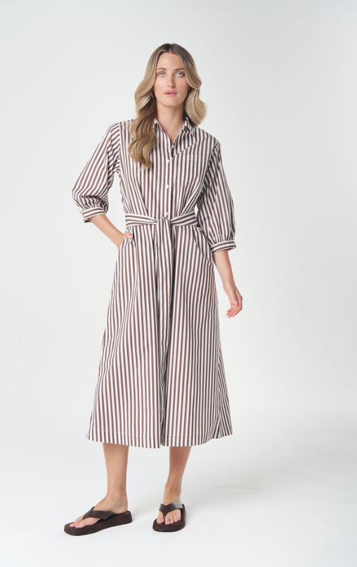 GC Stipe chocolate Poli dress