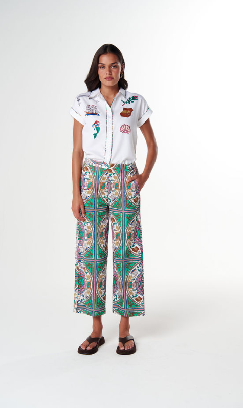 GC Green Floral Pants