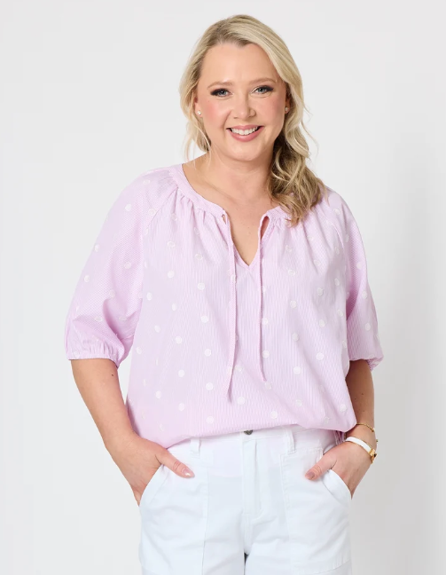 Monaco Spot pink Top