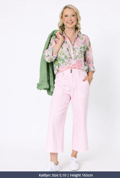 Hudson pink Crop Jeans 3/4