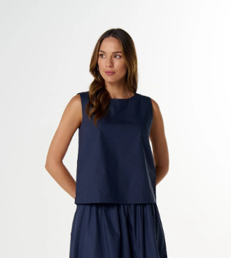 Navy Shell top