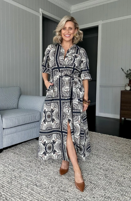 GC Desert Palm print dress