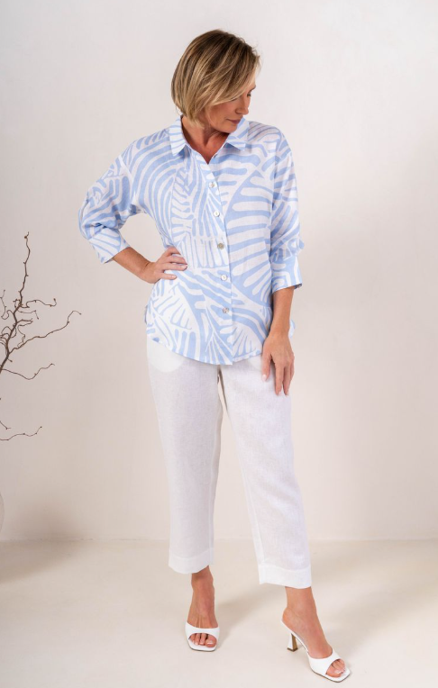 Linen Palm Breeze shirt