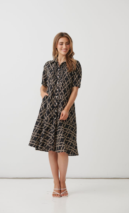 Marrakech Buttoned Panel dress
