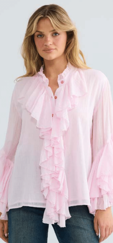 Maika frill Pink Blouse