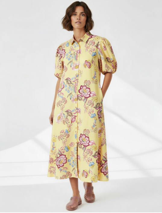 Lemon Paisley dress