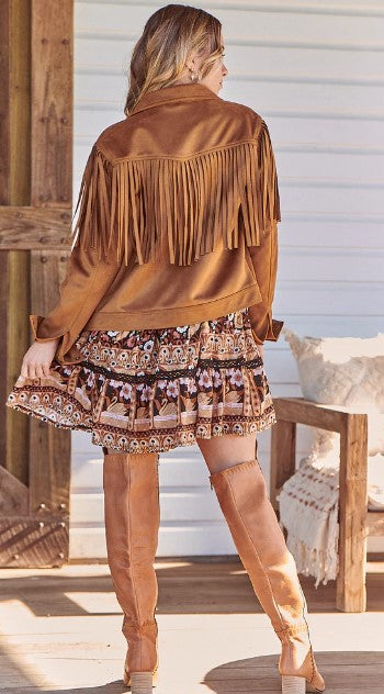 Nomad jacket Tan frilly