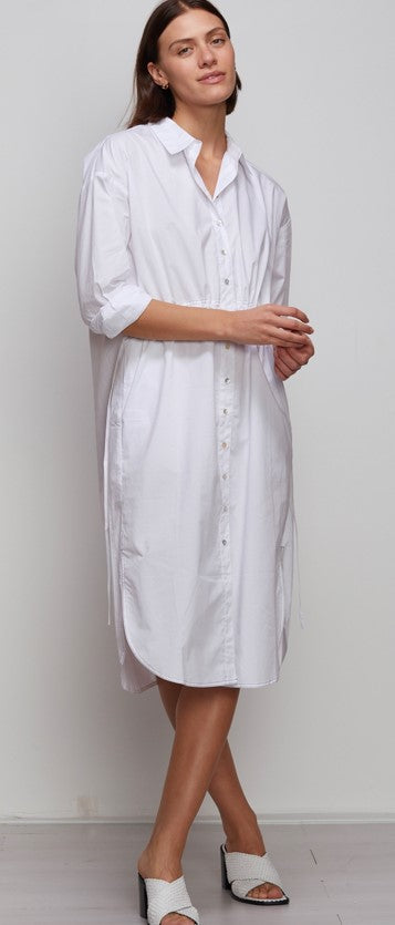 Shirt dress white