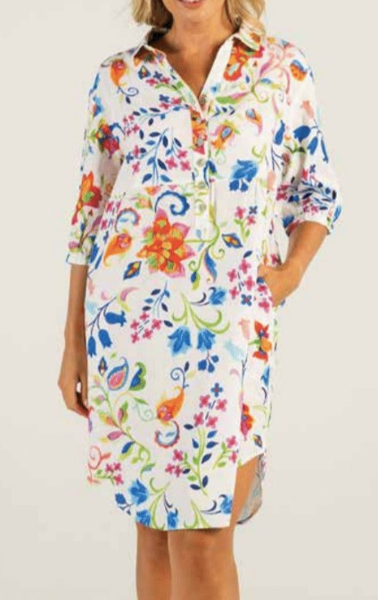 Linen  plaquet dress