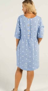 Chambray dott dress