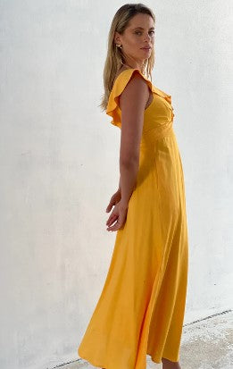 Gold mustard dress