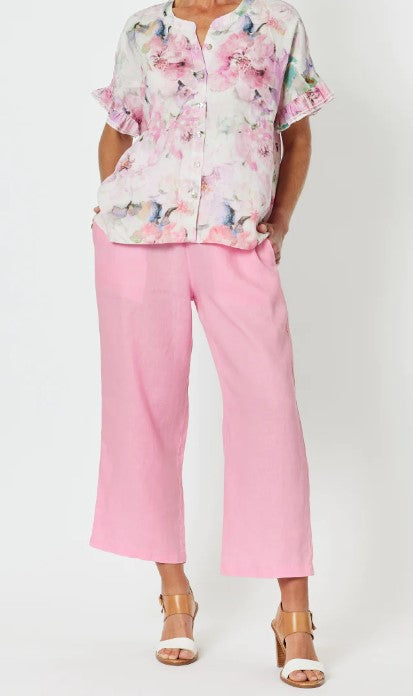 Wide linen pant candy