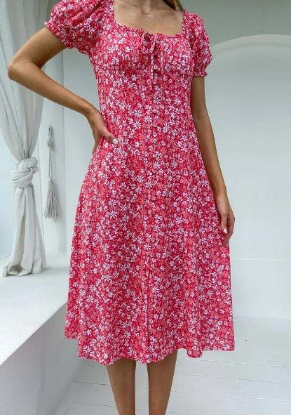 Ivana midi flower dress