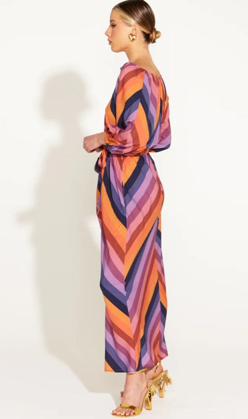 Sunset dream stripe dress