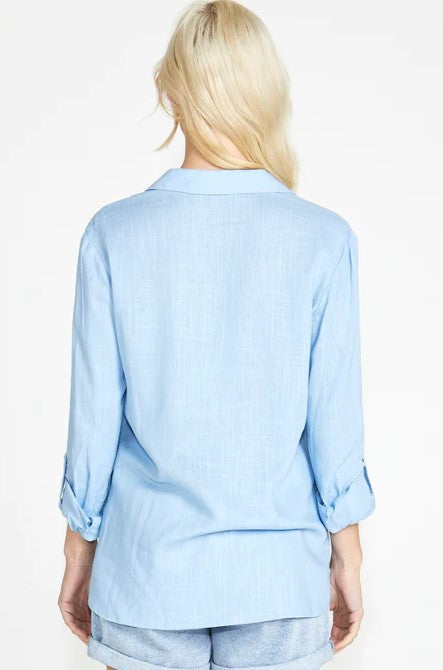 Taylor long shirt chambray